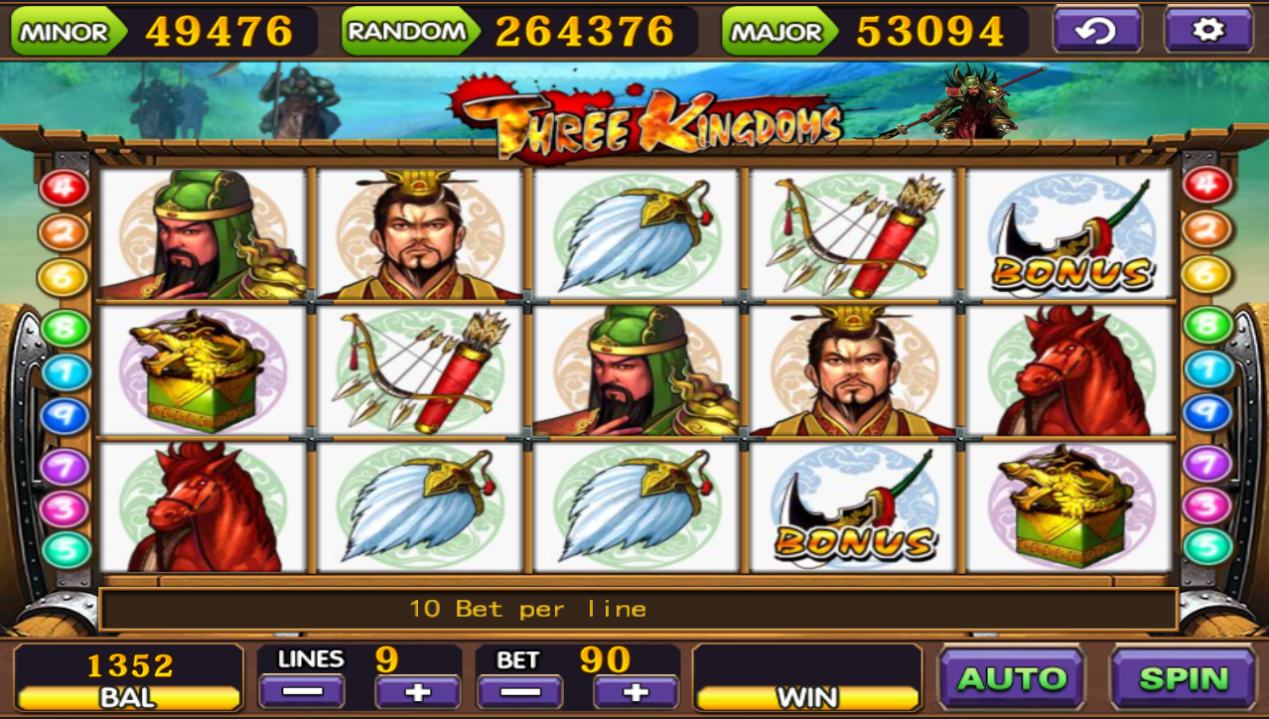 Conquer Ancient Empires with XE88’s Three Kingdoms Slot